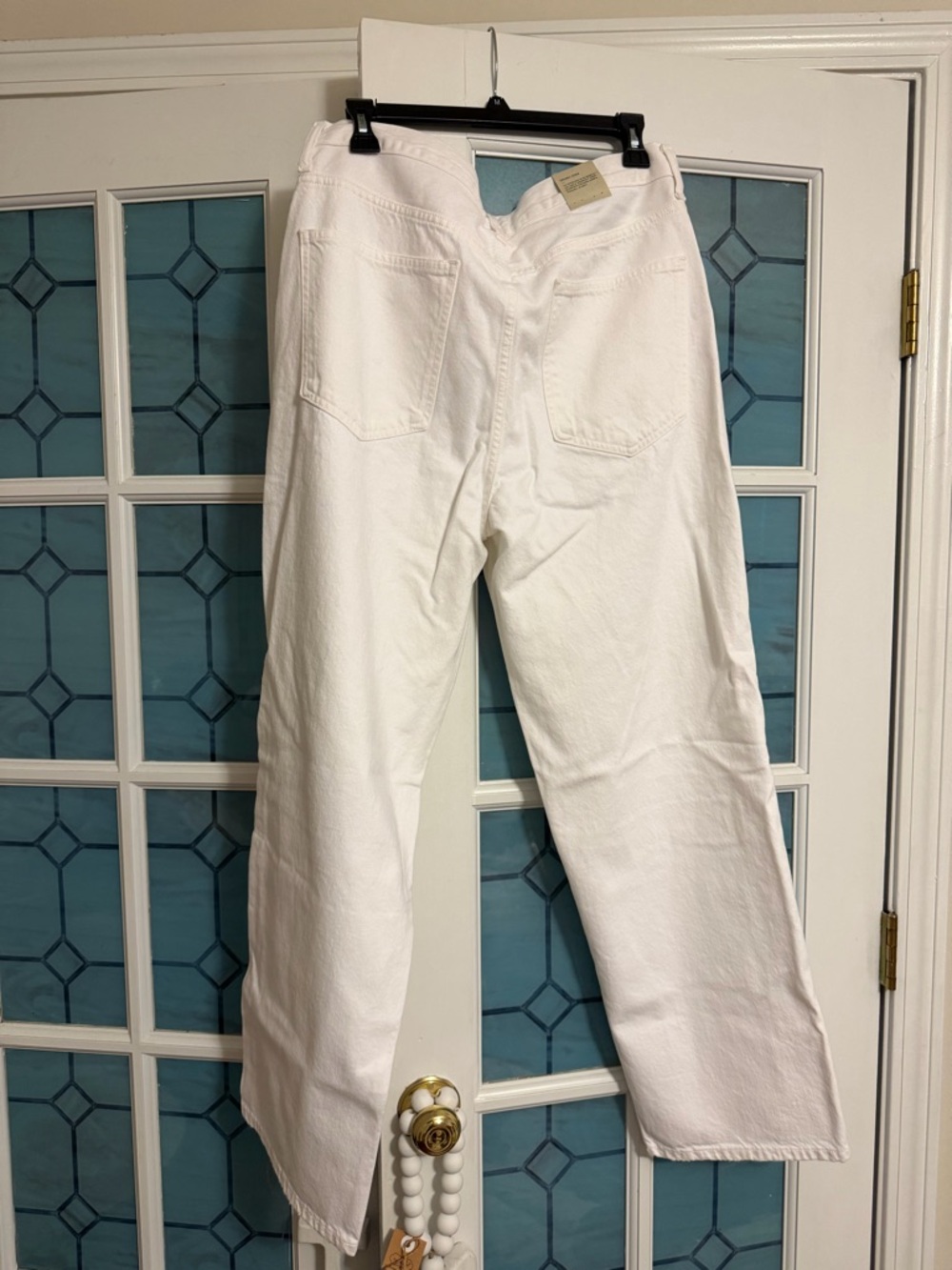 AGOLDE White High-Rise Straight Leg Jeans - Picture 2 of 6